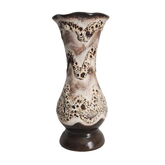 Vtg Dumler Breiden Fat Lava Vase Brutalist West Germany Pottery 1195/30 Rare HTF - Picture 1 of 12